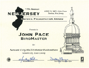 Newark City Hall - NJ 17th Annual New Jersey Historic Preservation Award
